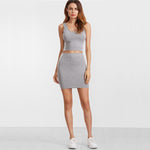 Heather Gray Track Two-Piece Set