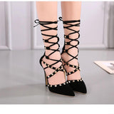 Studded Strappy Summer Heels