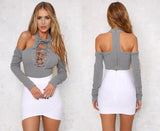 Shoulderless Sweater Bodysuit